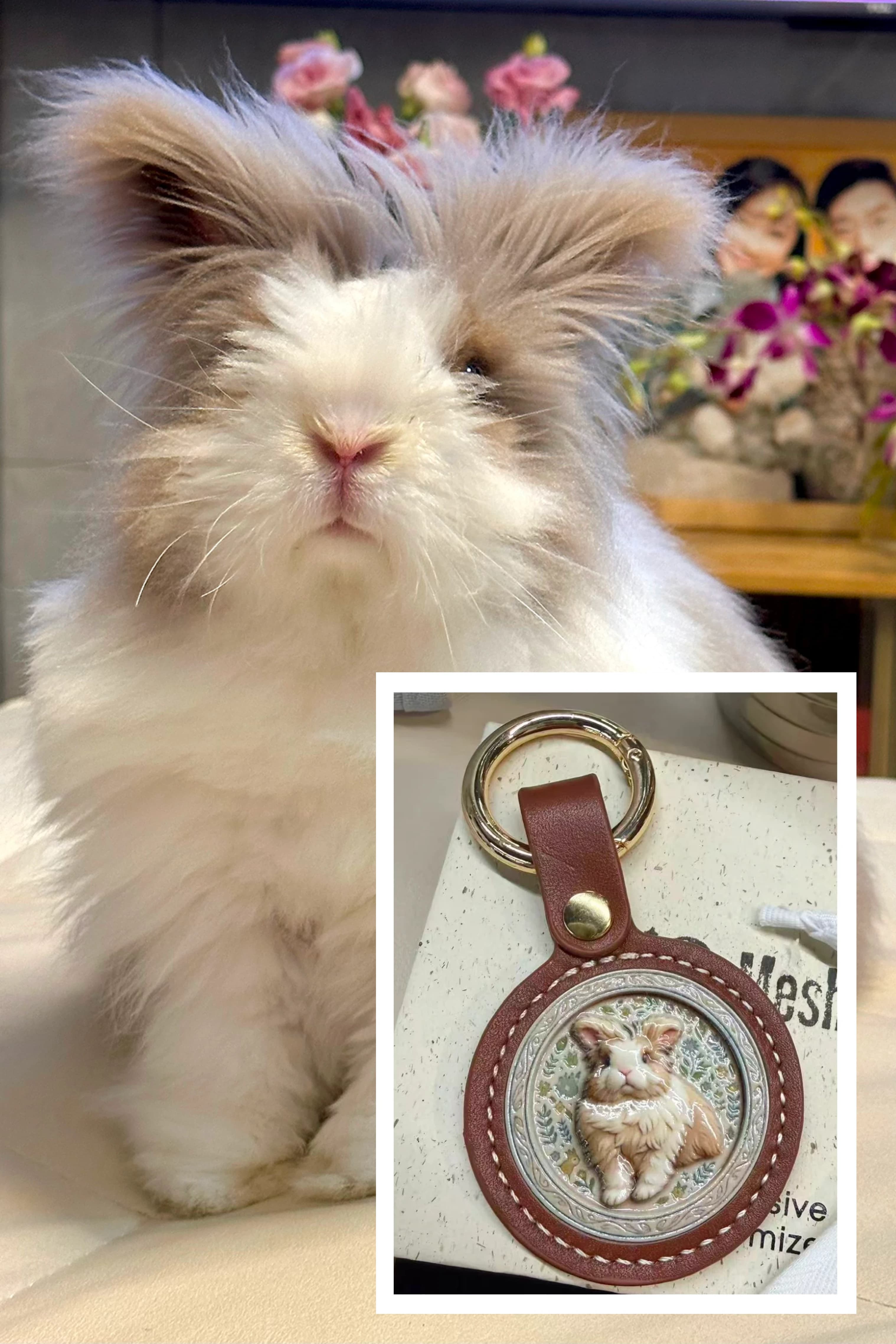 Custom pet keychain review photo from Madison
